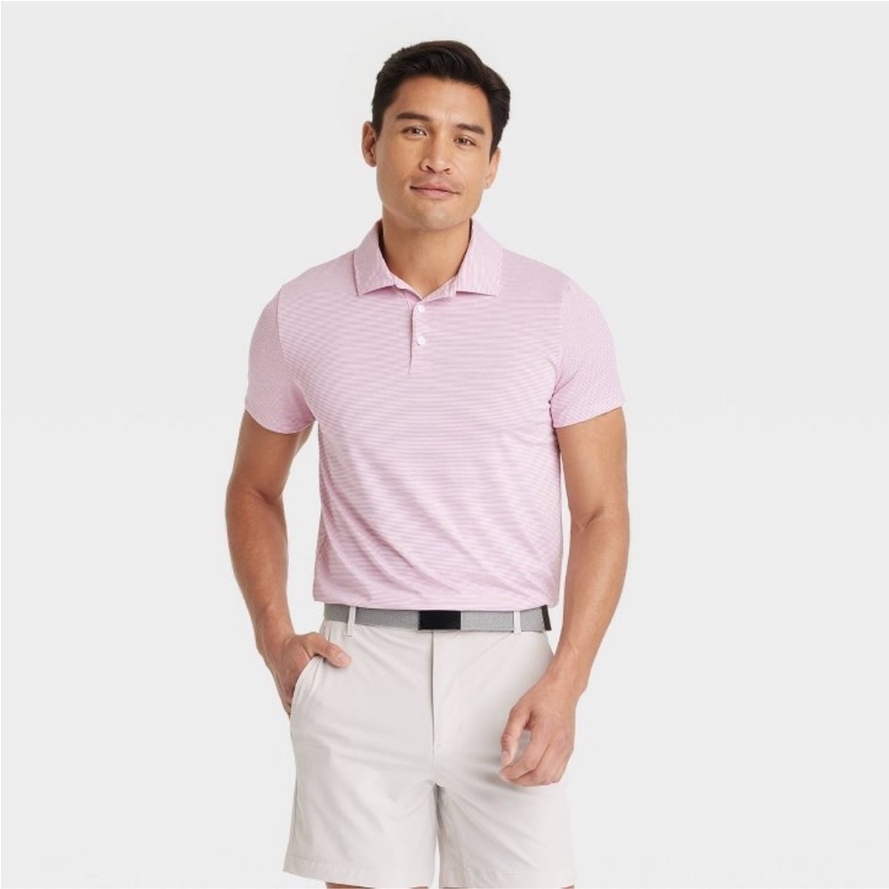 Men's Striped Polo Shirt - All In Motion™
Lilac Purple new